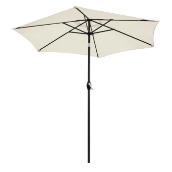 Składany parasol ogrodowy balkonowy regulowany 210 cm beżowy-1274373