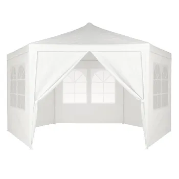 Namiot pawilon ogrodowy handlowy 2x2x2 m z oknami biały MultiGarden-1275236