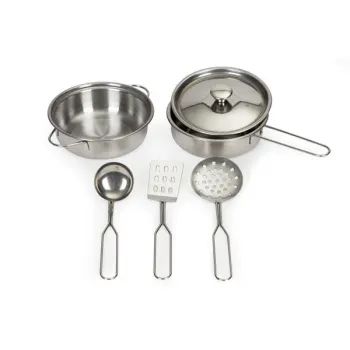 Drewniana kuchnia dla dzieci piekarnik palniki mikrofala akcesoria ECOTOYS-1270991