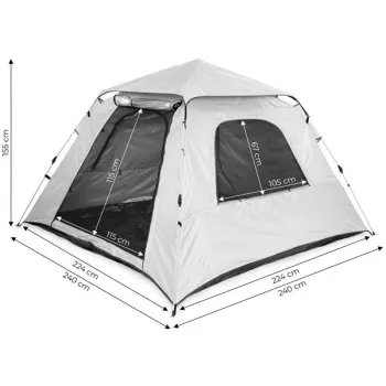 Namiot turystyczny samorozkładający kempingowy 4-osobowy iglo 1500 mm MultiGarden-1275196