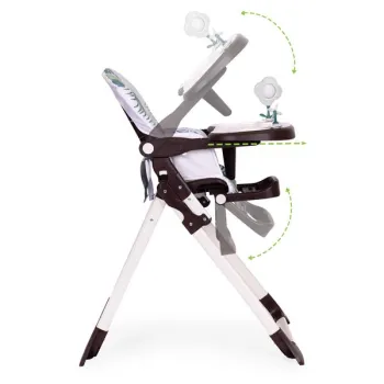 Fotelik krzesełko do karmienia dzieci składane + zabawki ECOTOYS-1276753