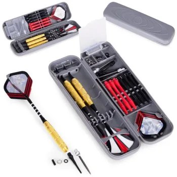 Zestaw 3 rzutek do darta 17g Brass metalowe lotki do tarcz sizalowych