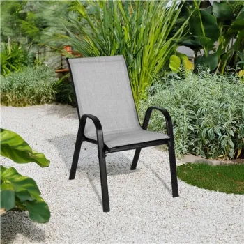 Zestaw komplet 2 krzeseł ogrodowych na taras balkon jasny szary MultiGarden-1274639