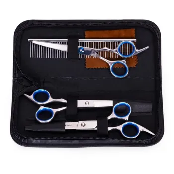 Zestaw groomerski do strzyżenia psów kotów nożyczki grzebień etui Petsi-1271314