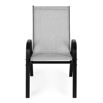 Zestaw komplet 2 krzeseł ogrodowych na taras balkon jasny szary MultiGarden-1274632