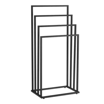 Stojak na ręczniki 4 szczeble - czarny-1275805