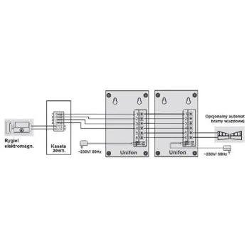 EURA ADP-11A3 Domofon głośnomówiący, bezsłuchawkowy, dwie słuchawki-1338906
