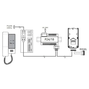 Unifon słuchawkowy VIDOS DUO U1010-1339536