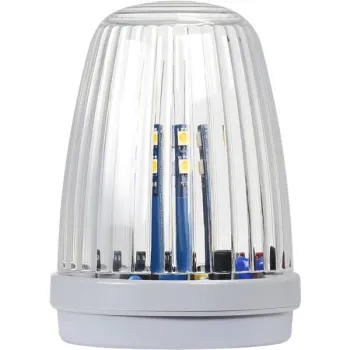 Lampa LED Proxima KOGUT BIAŁA z anteną 433.92 MHz (12-24V AC/DC lub 230V AC) świeci na żółto