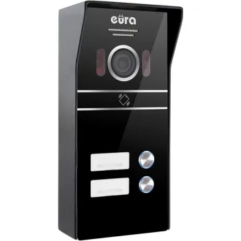 WIDEODOMOFN EURA VDP-80C5 2-rodzinny,czarny-1345643