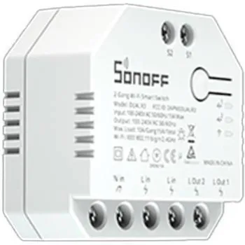 Inteligentny przełącznik Sonoff Dual R3 Lite 2-kanałowy roletowy 10A WiFi-1347687