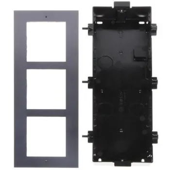 Ramka z puszką do montażu podtynk. 3-modułowa HIKVISION DS-KD-ACF3/Plastic-1342801