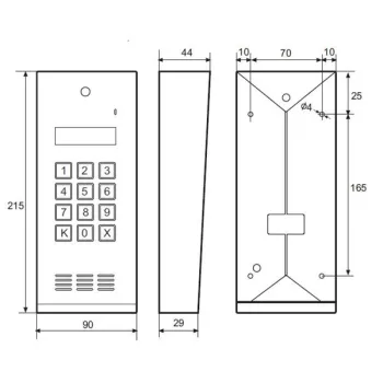 Laskomex CD-2600R audio z czytnikiem kluczy RFID-1341906