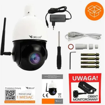 Kamera IP ORLLO Z10 Zewnętrzna Obrotowa WiFi 4Mpx ZOOM x18 POE-1344475