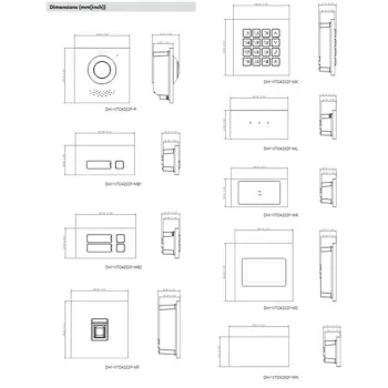 Moduł 1 przycisku DAHUA VTO4202F-MB1-1342726