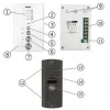 DOMOFON ''EURA'' ADP-51A3 ''DIFESA'' - 1-rodzinny, 2 unifony, interkom, grafit -1351695