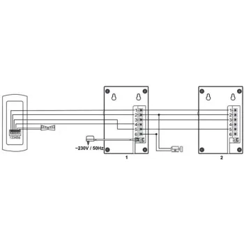 DOMOFON ''EURA'' ADP-51A3 ''DIFESA'' - 1-rodzinny, 2 unifony, interkom, grafit -1351682