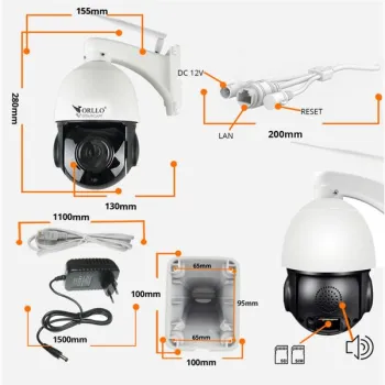 Kamera IP ORLLO Z18 obrotowa zewnętrzna SIM 4MP-1351221