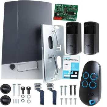 Zestaw CAME BXV 10 PLUS TOP do 1000kg bram przesuwnych (8K01MS-043)