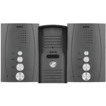 DOMOFON ''EURA'' ADP-51A3 ''DIFESA'' - 1-rodzinny, 2 unifony, interkom, grafit -1351686