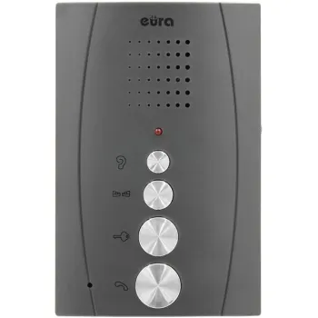 DOMOFON ''EURA'' ADP-51A3 ''DIFESA'' - 1-rodzinny, 2 unifony, interkom, grafit -1351693