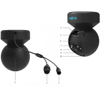 Kamera IP Reolink E Series E540 PTZ 5MP Wi-Fi LED czarna-1361384
