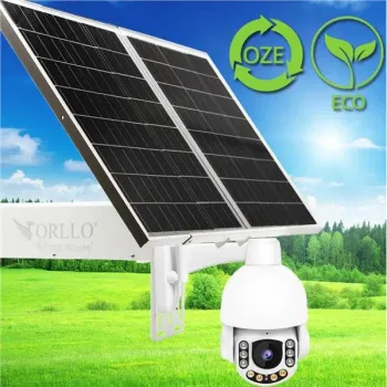 Kamera Zewnętrzna Obrotowa GSM na Kartę SIM Orllo Z7 PRO + Panel fotowoltaiczny SM6030 Pro-1360027