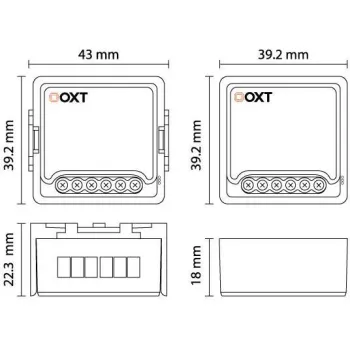 Moduł OXT mini sterownik 2 rolety WiFi TUYA  T228-1368046