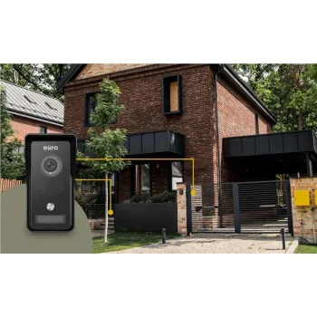 Wideodomofon EURA VDP-76A3 czarny monitor-1365642