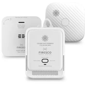 Zestaw czujników WIFI FIRESCO czujnik czadu+czujnik dymu+czujnik gazu -1362544