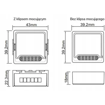 Moduł OXT z sensorem do silnika bramy garażu ZigBee TUYA T250G-1367984