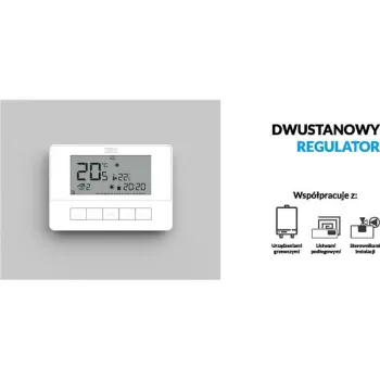 Przewodowy regulator pokojowy biały T-4.1 Tech sterowniki-1363407