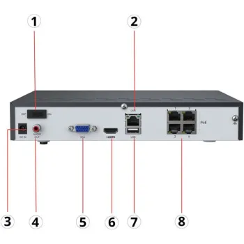 Rejestrator IP Reolink NVS4 NHD 4-kanałowy-1368353