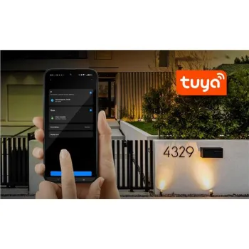 Wideodomofon EURA 2-żyłowy VDP-49A3-2TY czarny Tuya -1367061