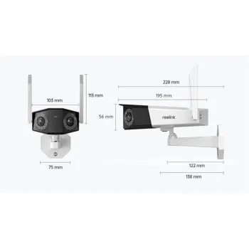 Kamera IP Reolink DUO Series W730 WiFi 4K 8MP LED 30m-1360628
