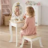 Toaletka drewniana dla dziewczynki LULILO Bella lustro taboret akcesoria-1378789