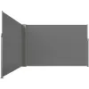 Markiza narożna boczna tarasowa LUARO parawan zwijany 180 x 620 cm szary-1378586