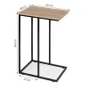 Mobilny stolik pomocniczy boczny pod laptopa metalowy stelaż ModernHome-1379507