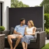 Markiza boczna tarasowa LUARO parawan zwijany 180 x 400 cm szary-1378704