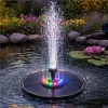 Fontanna solarna LUARO do oczka wodnego ogrodowa pompa pływająca LED RGB 16cm-1378515