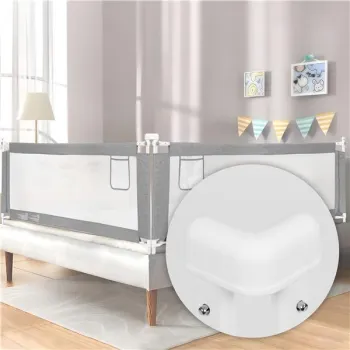 Barierka ochronna na łóżko 160 cm osłona zabezpieczenie dla dzieci ECOTOYS-1379973