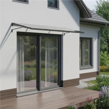 Daszek nad drzwi wejściowe 113x80 cm zadaszenie osłona UV MultiGarden-1379905
