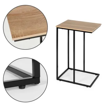 Mobilny stolik pomocniczy boczny pod laptopa metalowy stelaż ModernHome-1379504