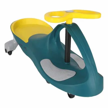 Jeździk grawitacyjny LED Swing Fix S3 świecące koła butelkowy żółty-1378753