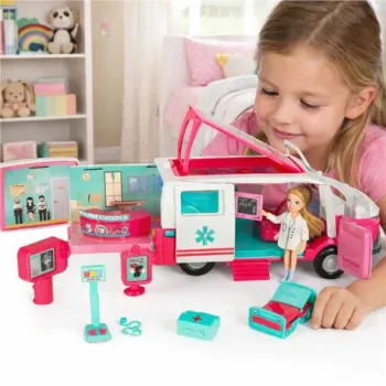 Karetka pogotowia ambulans mobilny szpital lalka akcesoria-1378636