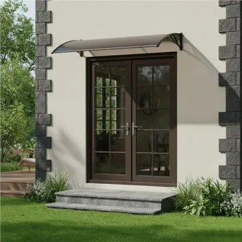 Daszek nad drzwi 150x100 cm zadaszenie osłona poliwęglan MultiGarden-1379953