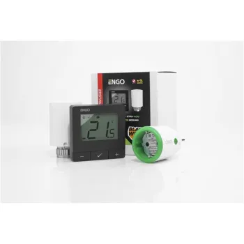 ENGO Controls Inteligentny zestaw ogrzewania Czarny (E25-BATB + ETRV-M30 + EPlug WiFi)