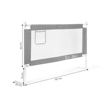 Barierka ochronna na łóżko 160 cm osłona zabezpieczenie dla dzieci ECOTOYS-1379979