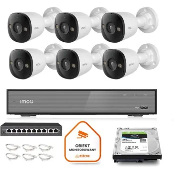 Zestaw monitoringu Imou 6x kamera PS3E-8Q0 8MP POE