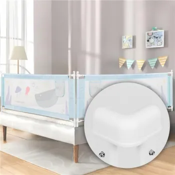Barierka ochronna na łóżko 200 cm osłona zabezpieczenie dla dzieci ECOTOYS-1379983